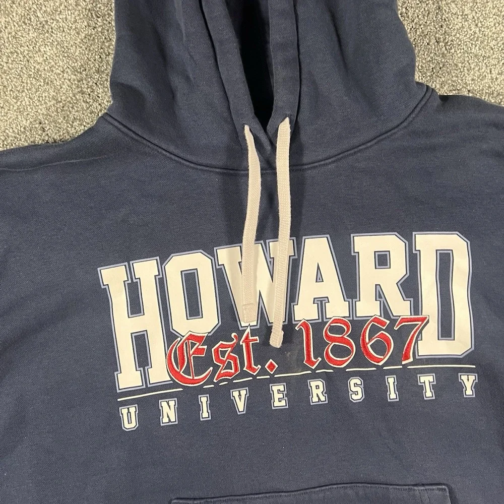 Jordan Howard University Hoodie Men's Medium Navy Pullover Loose Fit Est 1867